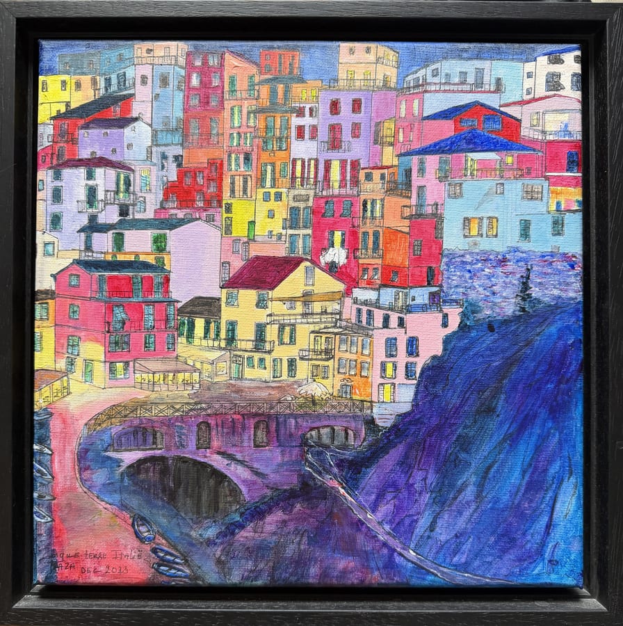 Schilderij "Cinque Terre Italië" door Marianne — Kunstcollectief Zaalberg