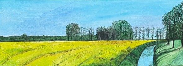 Schilderij "Groningen (landschap)" door Marianne — Kunstcollectief Zaalberg