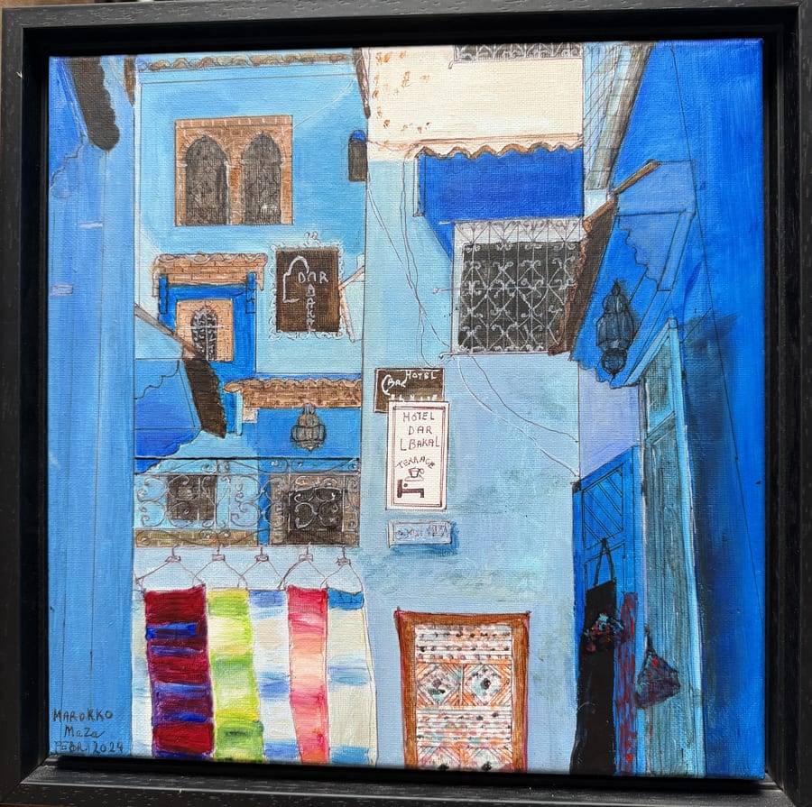 Schilderij "Marokko" door Marianne — Kunstcollectief Zaalberg