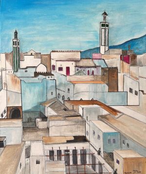 Schilderij "Meknes" door Marianne — Kunstcollectief Zaalberg