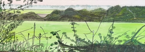 Schilderij "Overijssel" door Marianne — Kunstcollectief Zaalberg