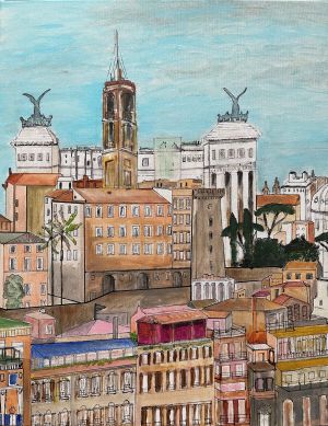 Schilderij "Rome 2021" door Marianne — Kunstcollectief Zaalberg