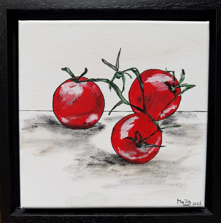 Schilderij "Tomaten" door Marianne — Kunstcollectief Zaalberg