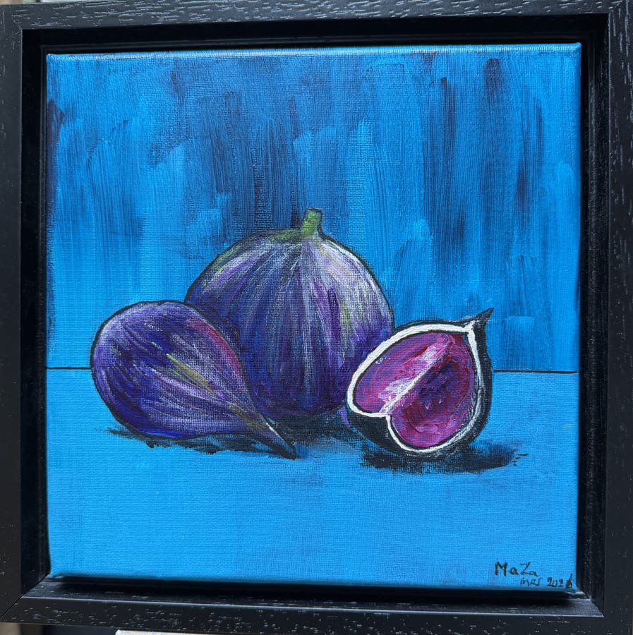 Schilderij "Vijgen" door Marianne — Kunstcollectief Zaalberg